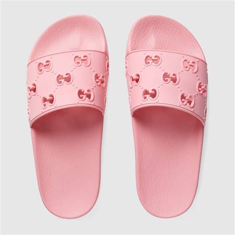 women gucci pink slides|pink gucci slides platform.